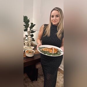 Abercrombie & Fitch Black and White Polka Dot Top & Skirt set